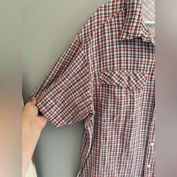 Columbia Omnishade Sun Protection Button Up Shirt Men’s SZ XXL Plaid Vented - Picture 3 of 7